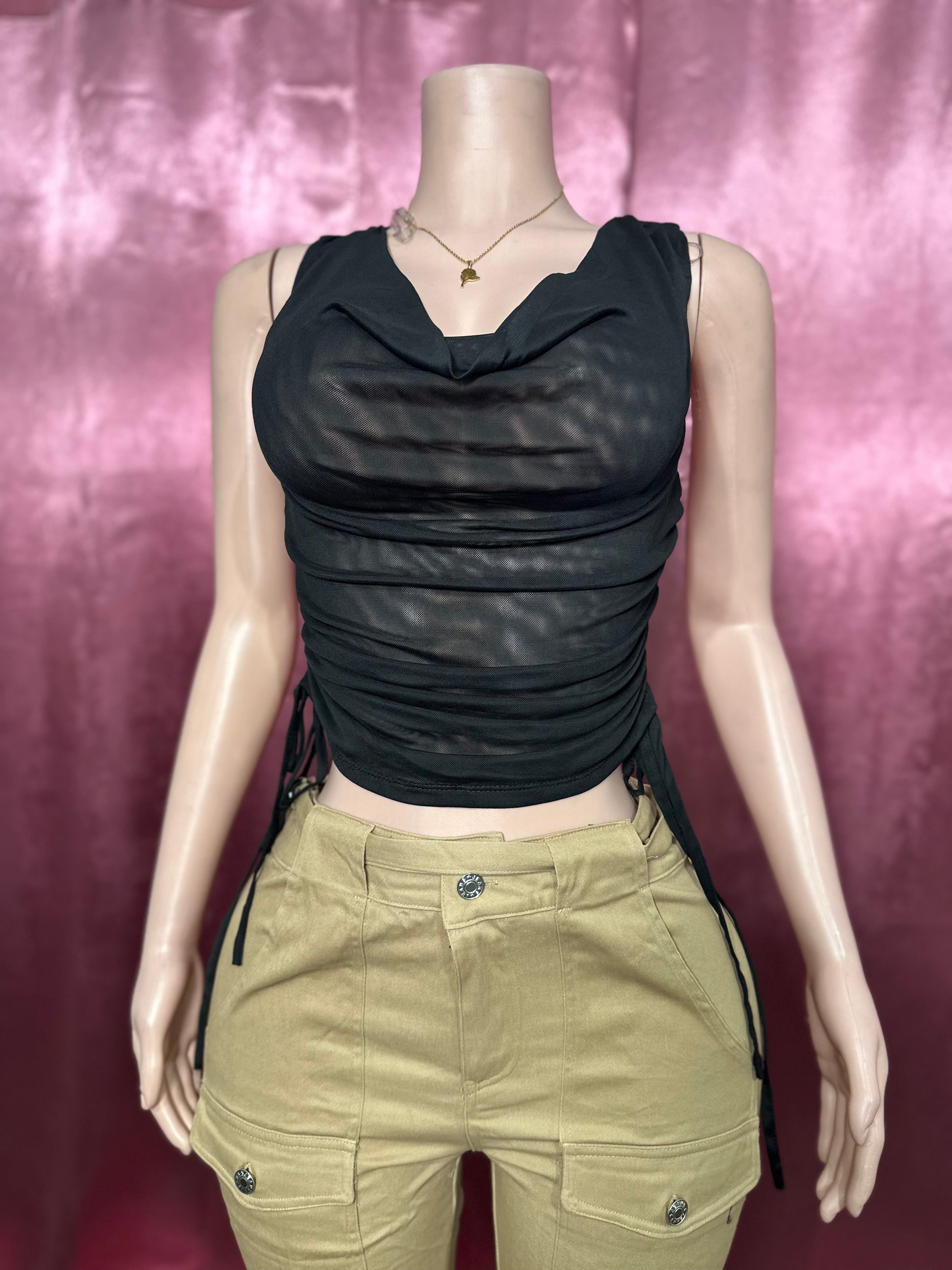 MESH COWL NECK TOP – Everything Lexis