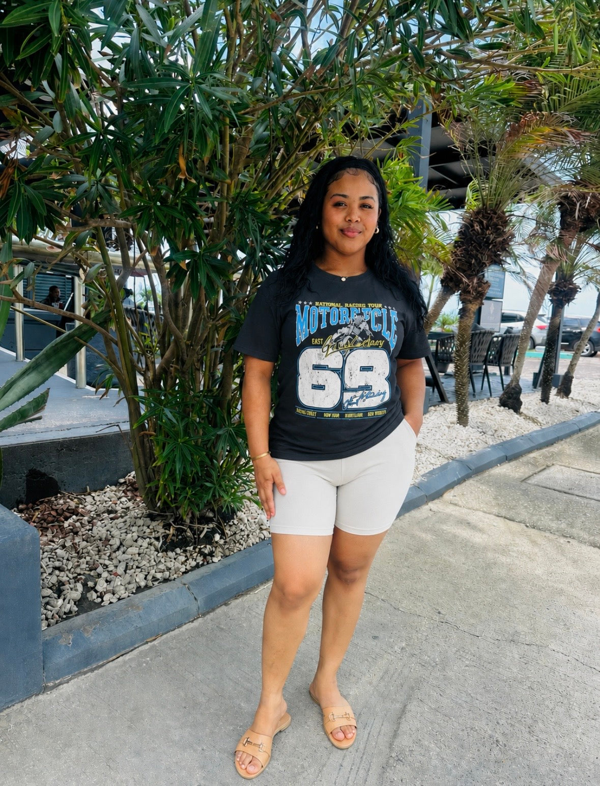 EAST COAST MOTORCYCLE"" OVERSIZED TEE"