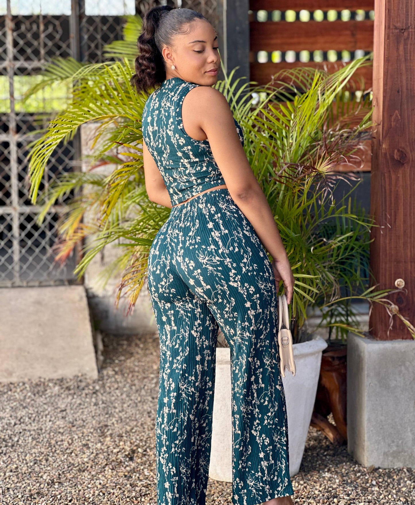 SAGE SIREN CRINKLED PANTS SET