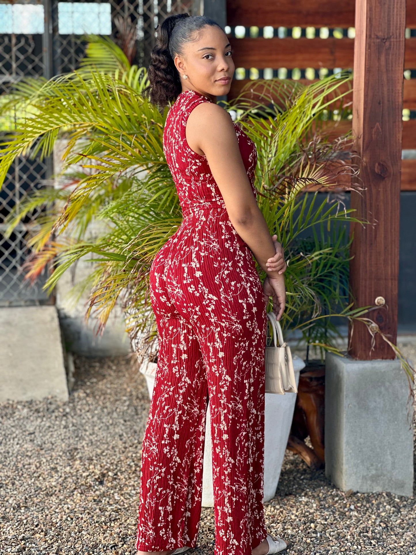 SPICY THEORY CRINKLED PANTS SET