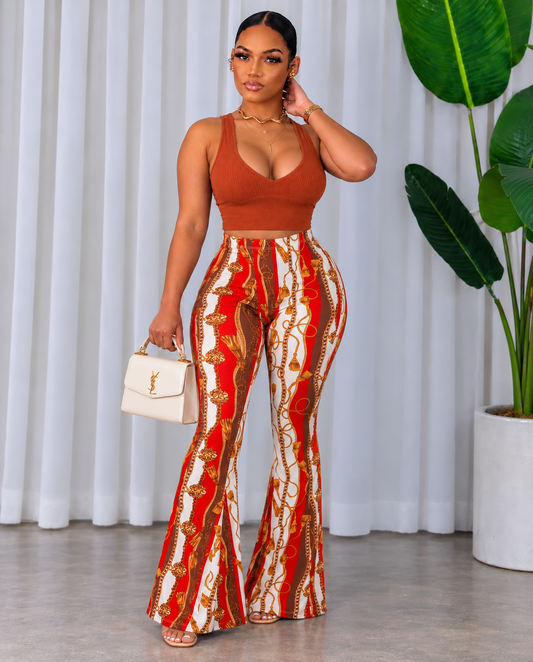 MULTI BAROQUE FLARE PANTS
