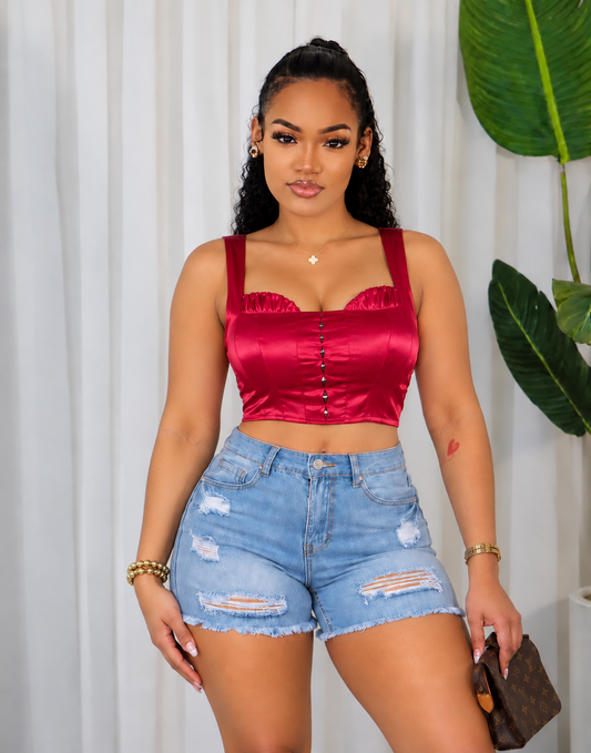 SILK CROP TOP