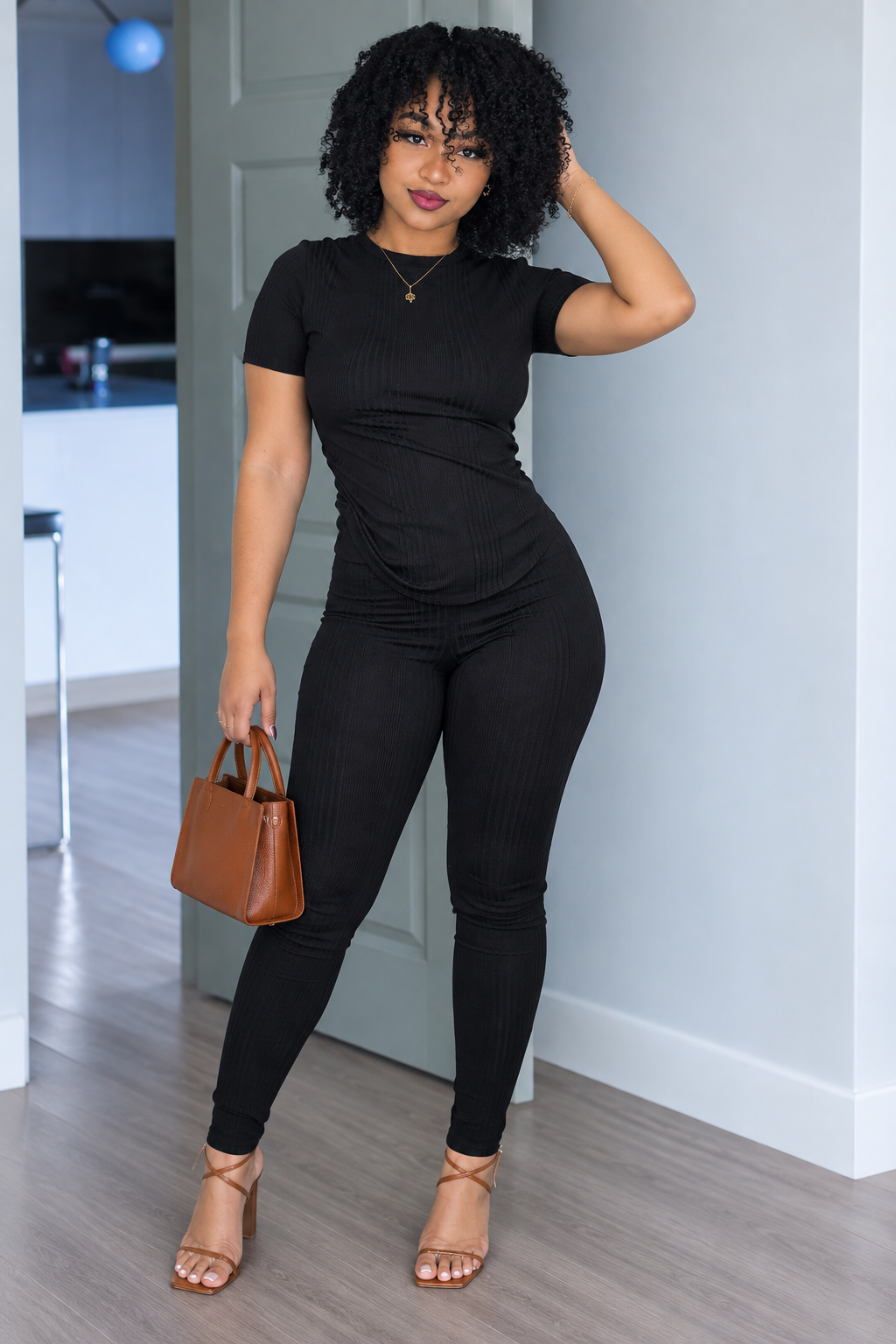 RIBBED 2PC SET