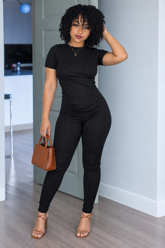 RIBBED 2PC SET