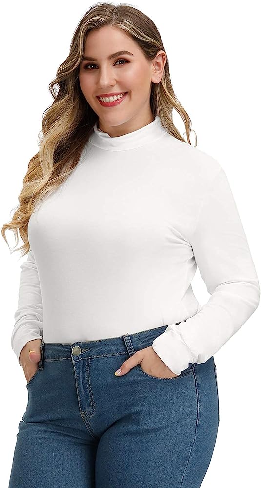 MOCK NECK PUFF LONG SLEEVE TOP