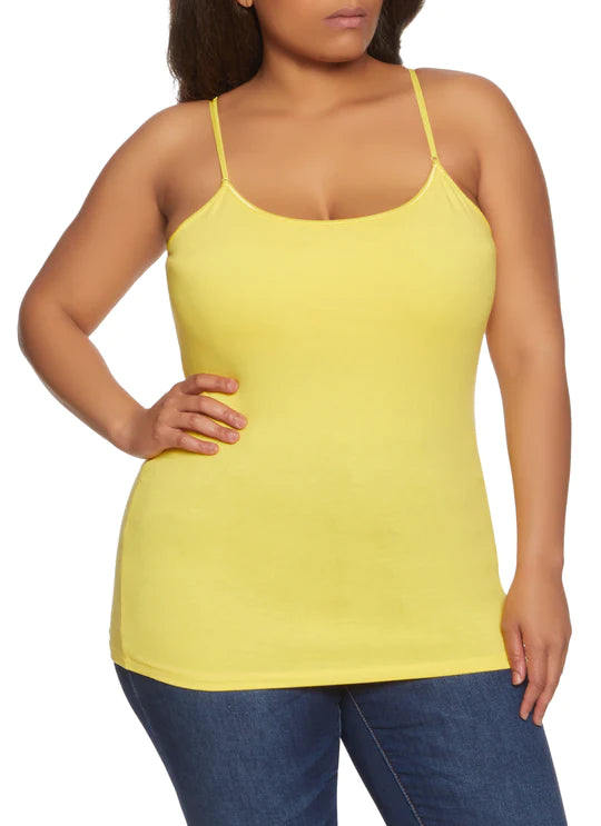 PLUS SIZE COTTON CAMI BLOUSE