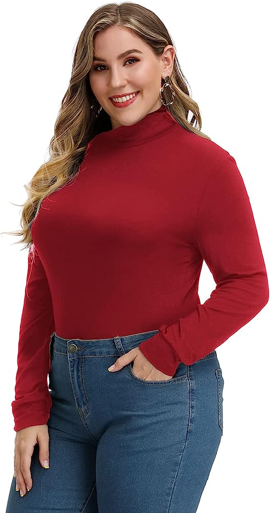 MOCK NECK PUFF LONG SLEEVE TOP